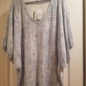 LuLaRoe Blue Animal-Print Renee